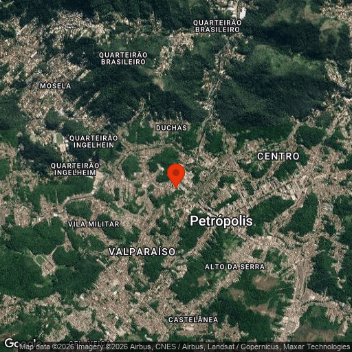 Map of Hotel Solar do Imperio, Petropolis