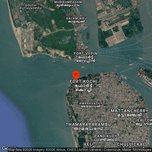 Map of Forte Kochi Boutique Hotel