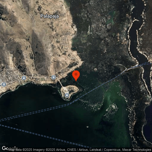 Map of Uros Floating Reed Islands