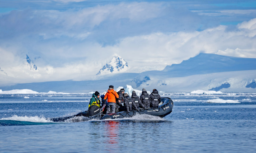 Recess Cove Charlotte Bay Zodiac Antarctic Peninsular Scenic Eclipse I 101S Antarctica SE1 BB 31 Benn Berkeley