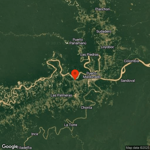 Map of Tambopata Amazon Lodges