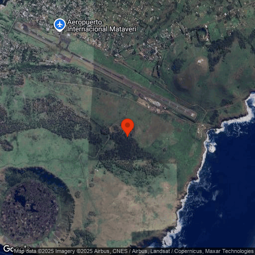 Map of Rano Kau Volcano, Orongo & Tangata Caves