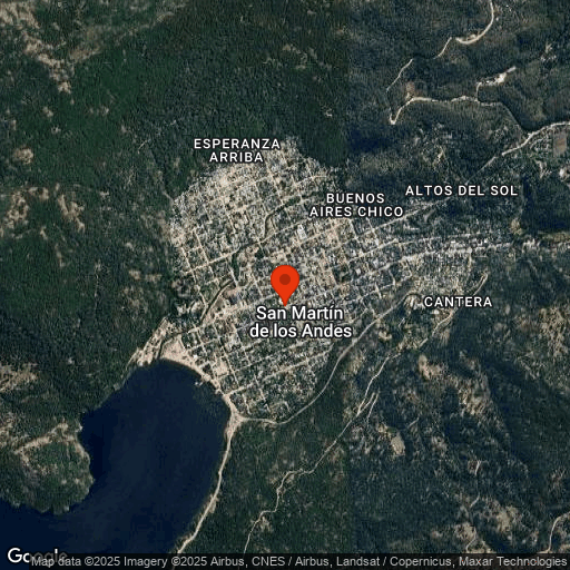 Map of Hosteria Las Lengas