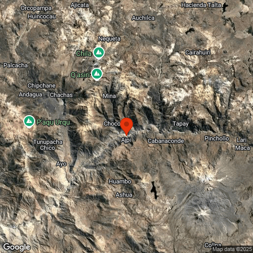 Map of Colca Canyon