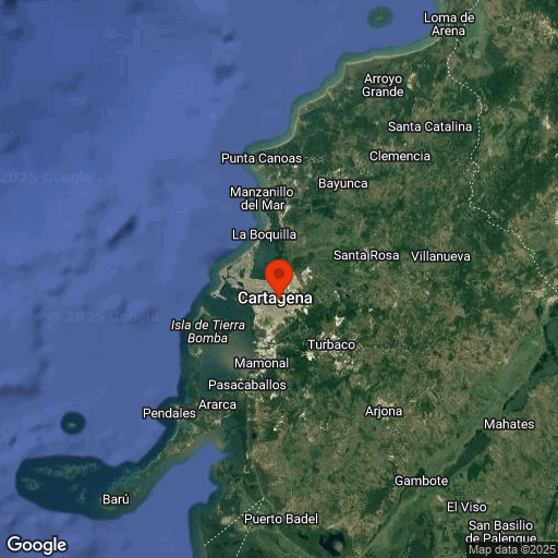 Map of Cartagena