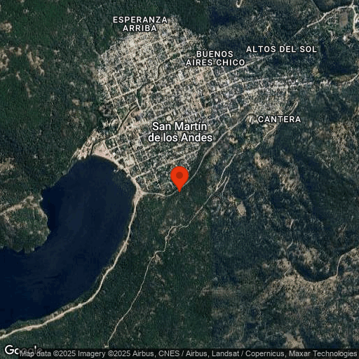 Map of San Martin de Los Andes