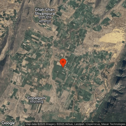 Map of Anopura, rural Rajasthan