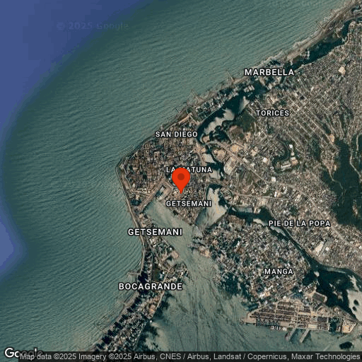 Map of Cartagena Walking Tour