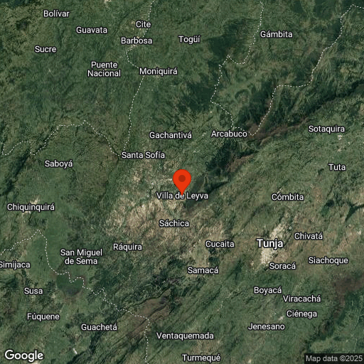 Map of Villa de Leyva & Barichara