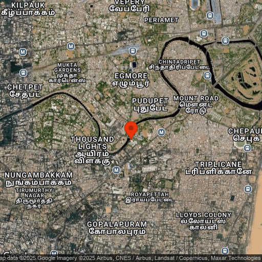 Map of Taj Connemara, Chennai