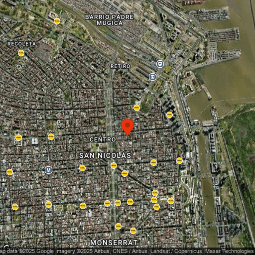 Map of Palermo, Retiro & Recoleta