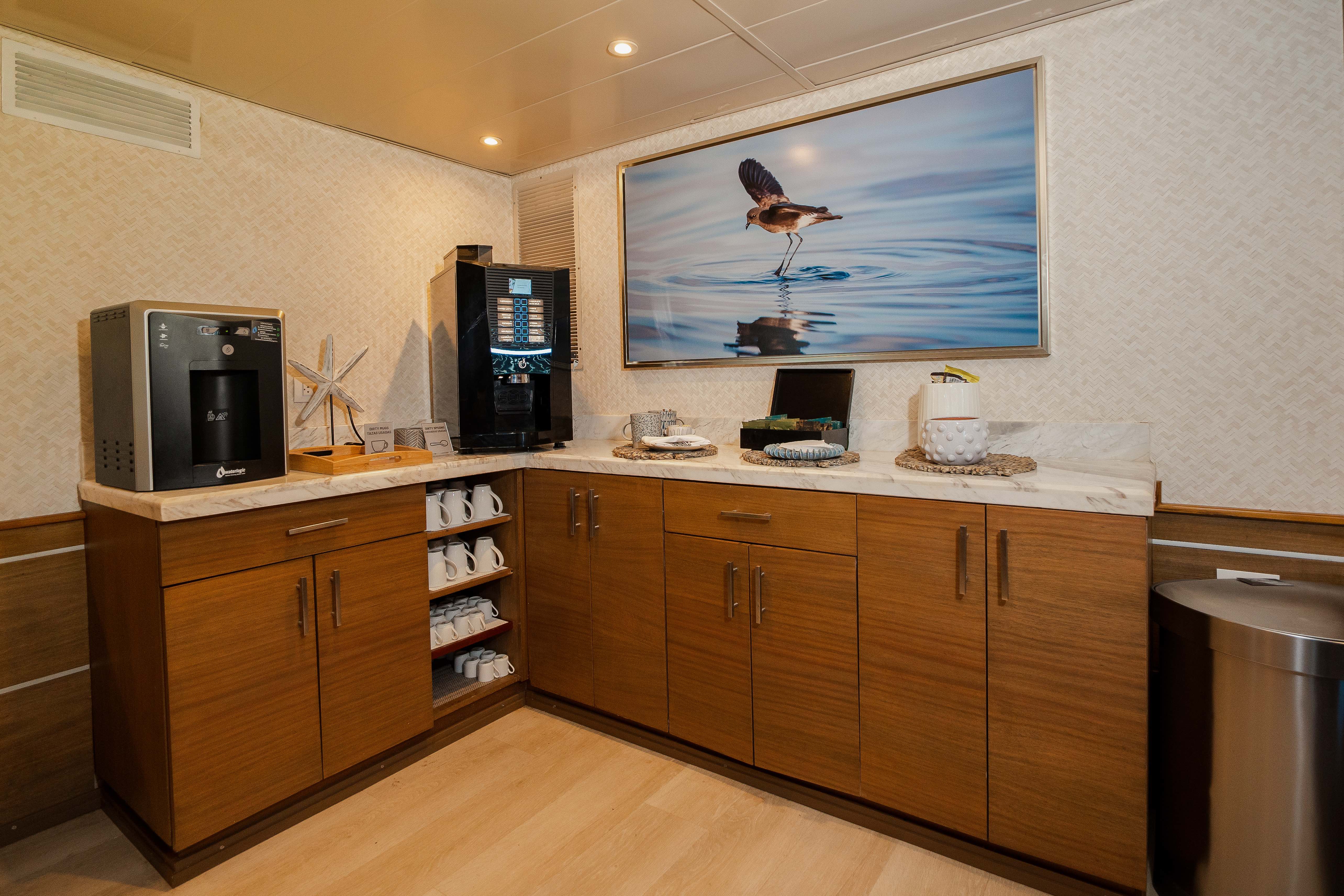 Yacht Isabela II Expedition Room Coffee Station 2