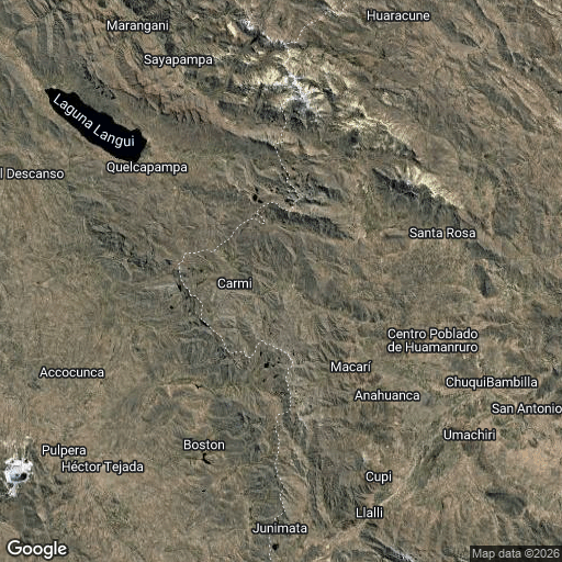 Map of Inka Express from Cusco to Puno or Puno to Cusco