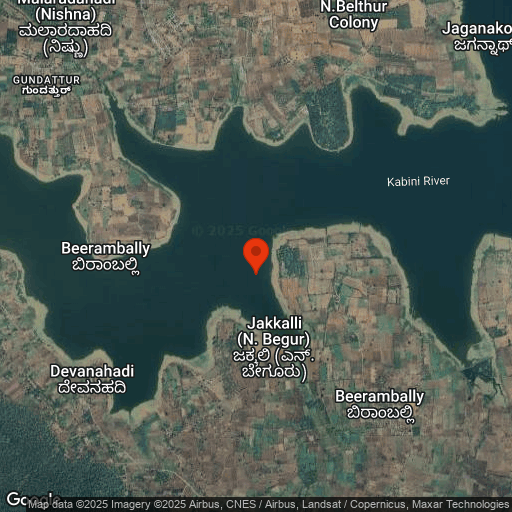 Map of Evolve Back, Nagarhole National Park