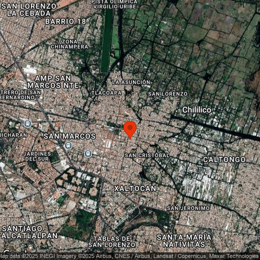 Map of Folkloric Ballet & Xochimilco