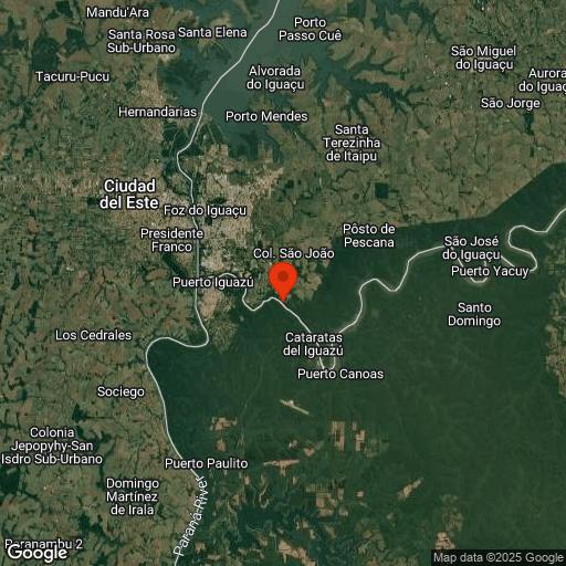 Map of Iguassu Falls