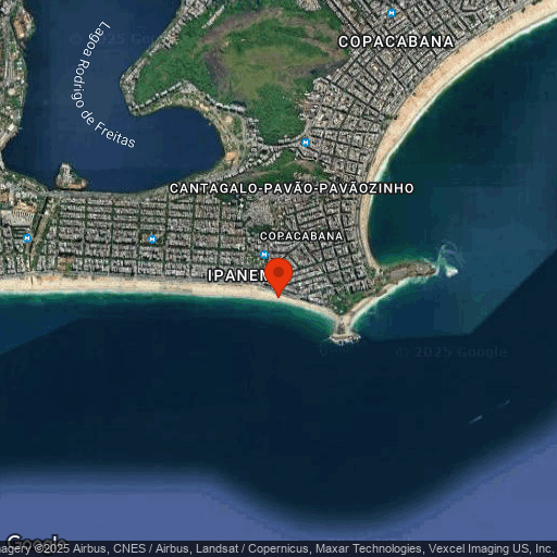 Map of Hotel Arpoador