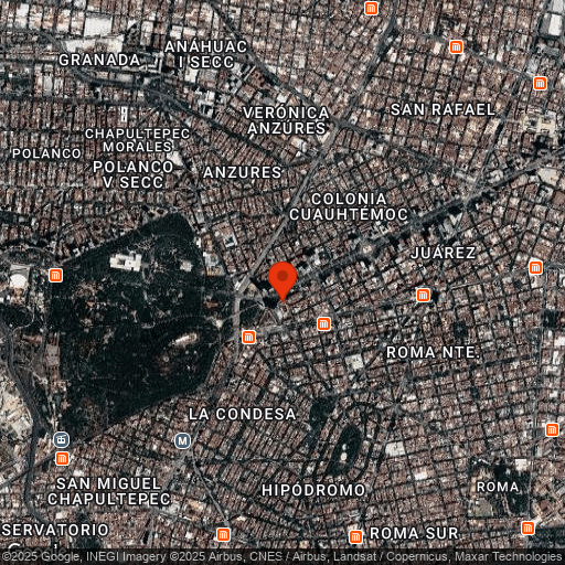 Map of Four Seasons Hotel Mexico City