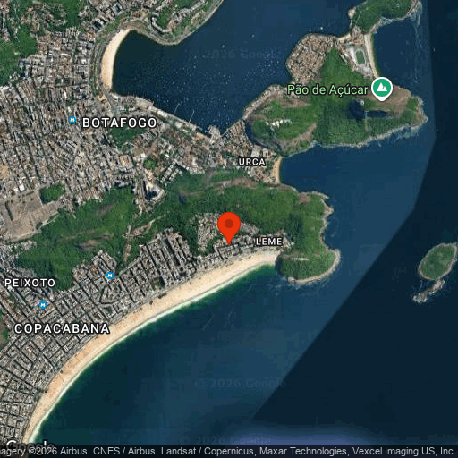 Map of Arena Leme Hotel