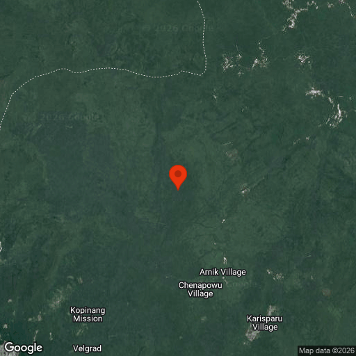 Map of Kaieteur Waterfalls & Amazon Rainforest