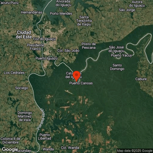Map of Iguazu Falls