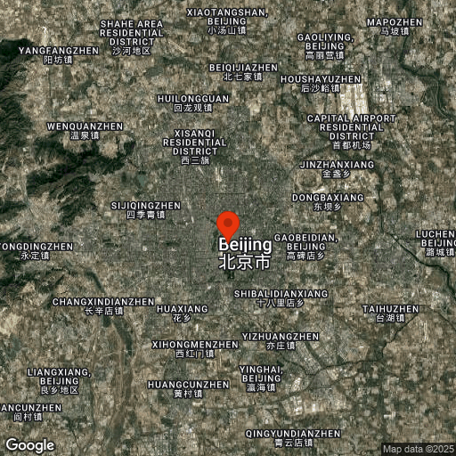 Map of Beijing & Great Wall