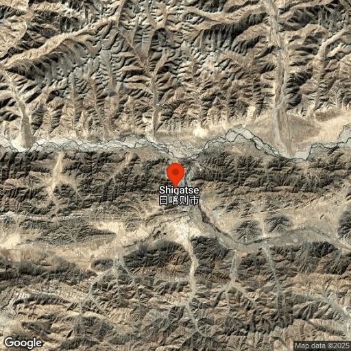 Map of Shigatse & Tibet