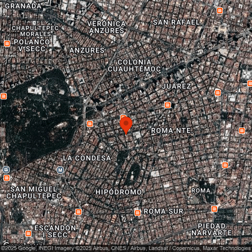 Map of La Casona