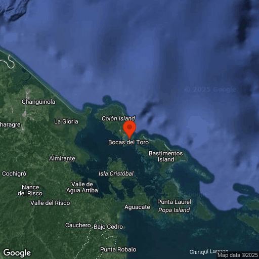 Map of Bocas del Toro