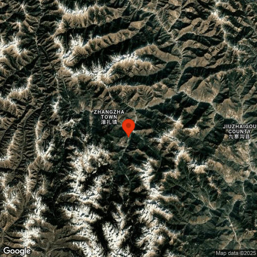 Map of Jiuzhai & Huanglong
