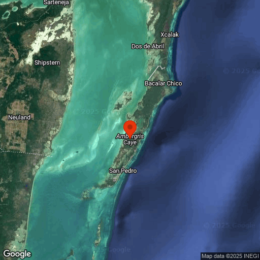 Map of Ambergris Caye