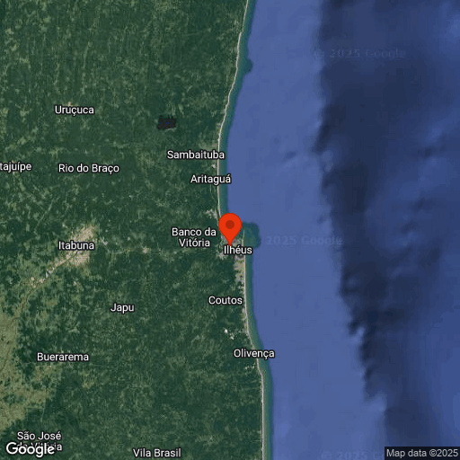 Map of Ilheus & Itacare