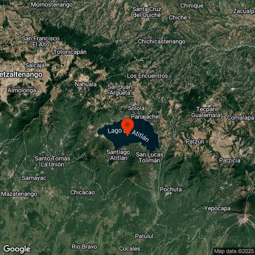 Map of Lake Atitlan