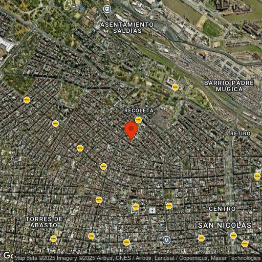 Map of Intersur Recoleta