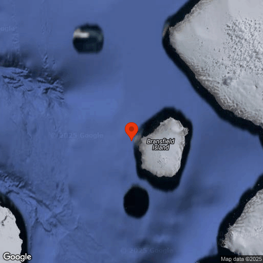 Map of Antarctic Circle