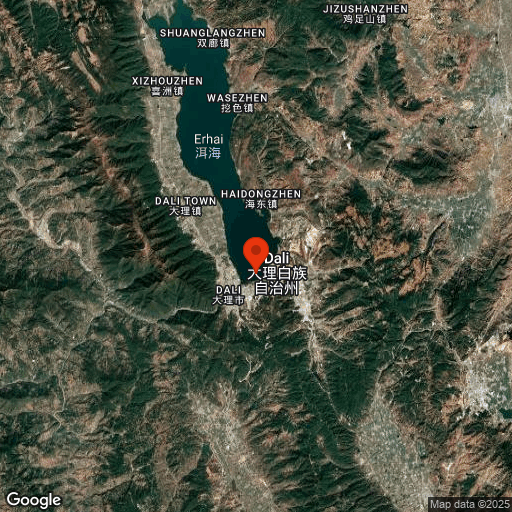 Map of Dali & Erhai Lake