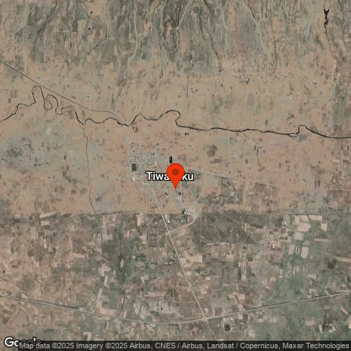 Map of Tiahuanaco Ruins