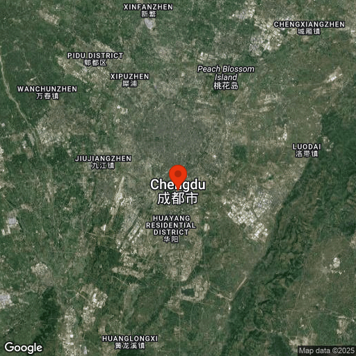 Map of Chengdu & Pandas