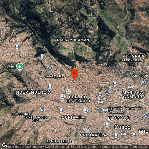 Map of Colonial & Inca heritage