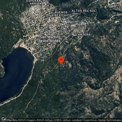 Map of Estancia Tres Lagos