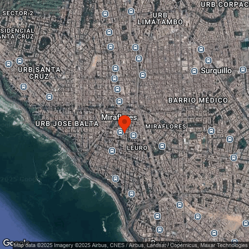 Map of Casa Andina Select Miraflores