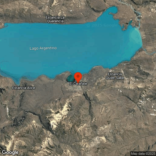 Map of Perito Moreno Glacier