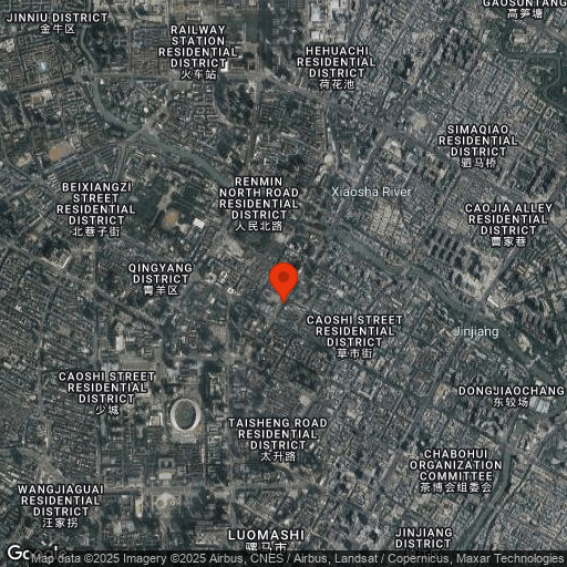 Map of Buddha Zen Hotel Chengdu