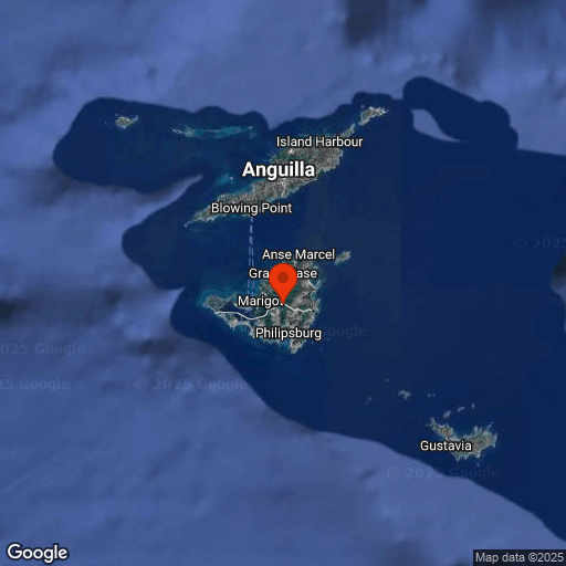 Map of St Martin and St Maarten