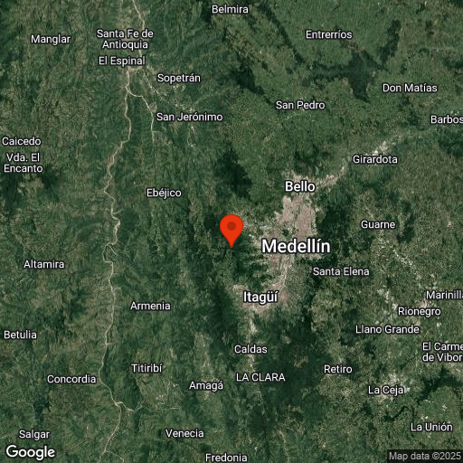Map of Medellin