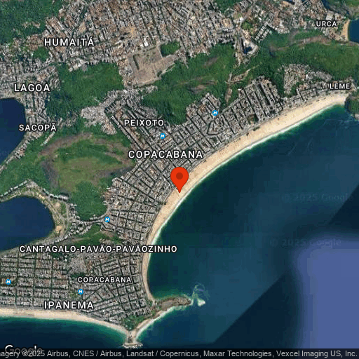 Map of Copacabana Palace