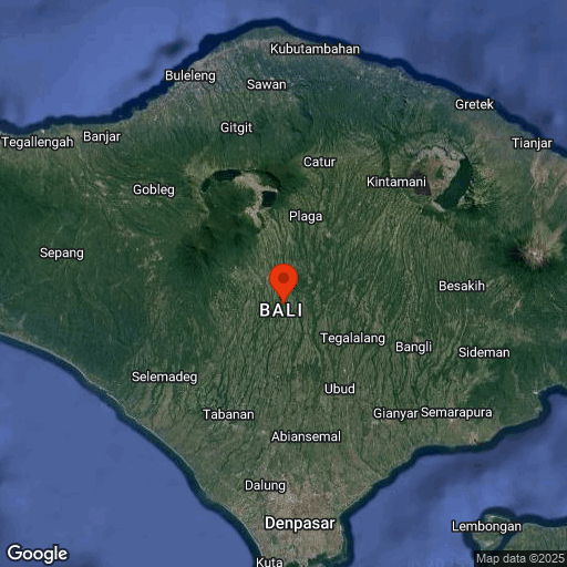 Map of Ubud, Bali