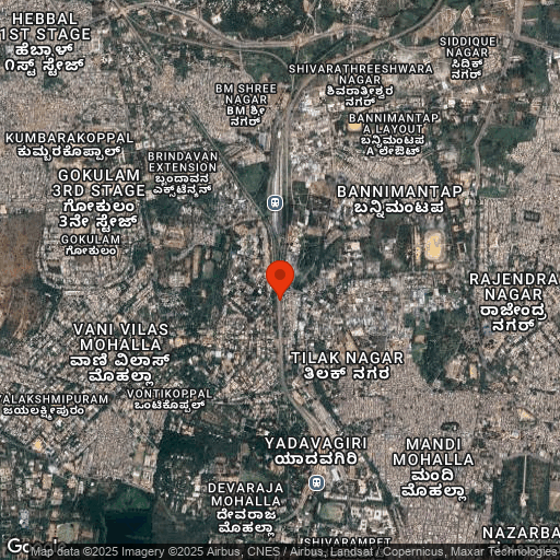 Map of The Grand Mercure, Mysore
