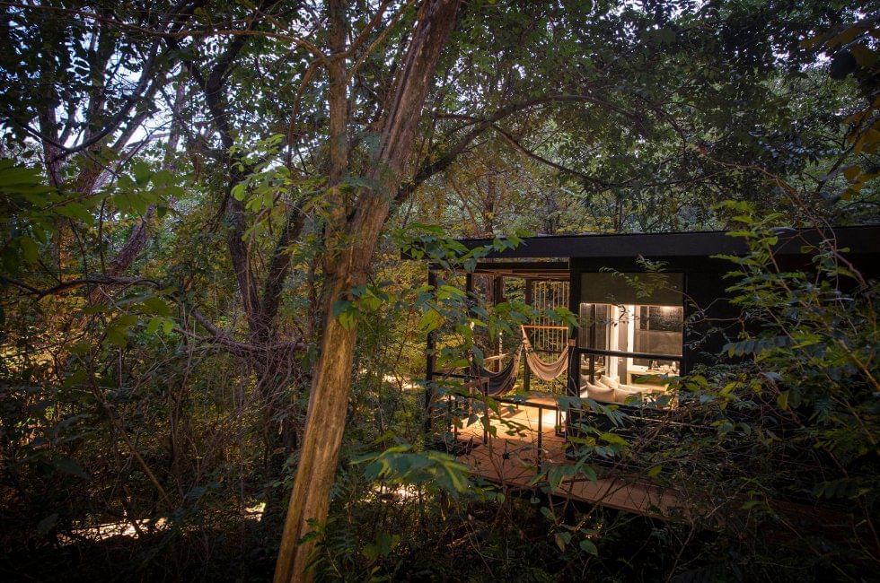 Rio Perdido East Bungalow Exterior Night