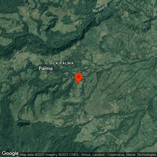 Map of Arenal Volcano Inn